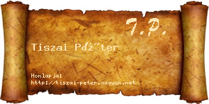 Tiszai Péter névjegykártya